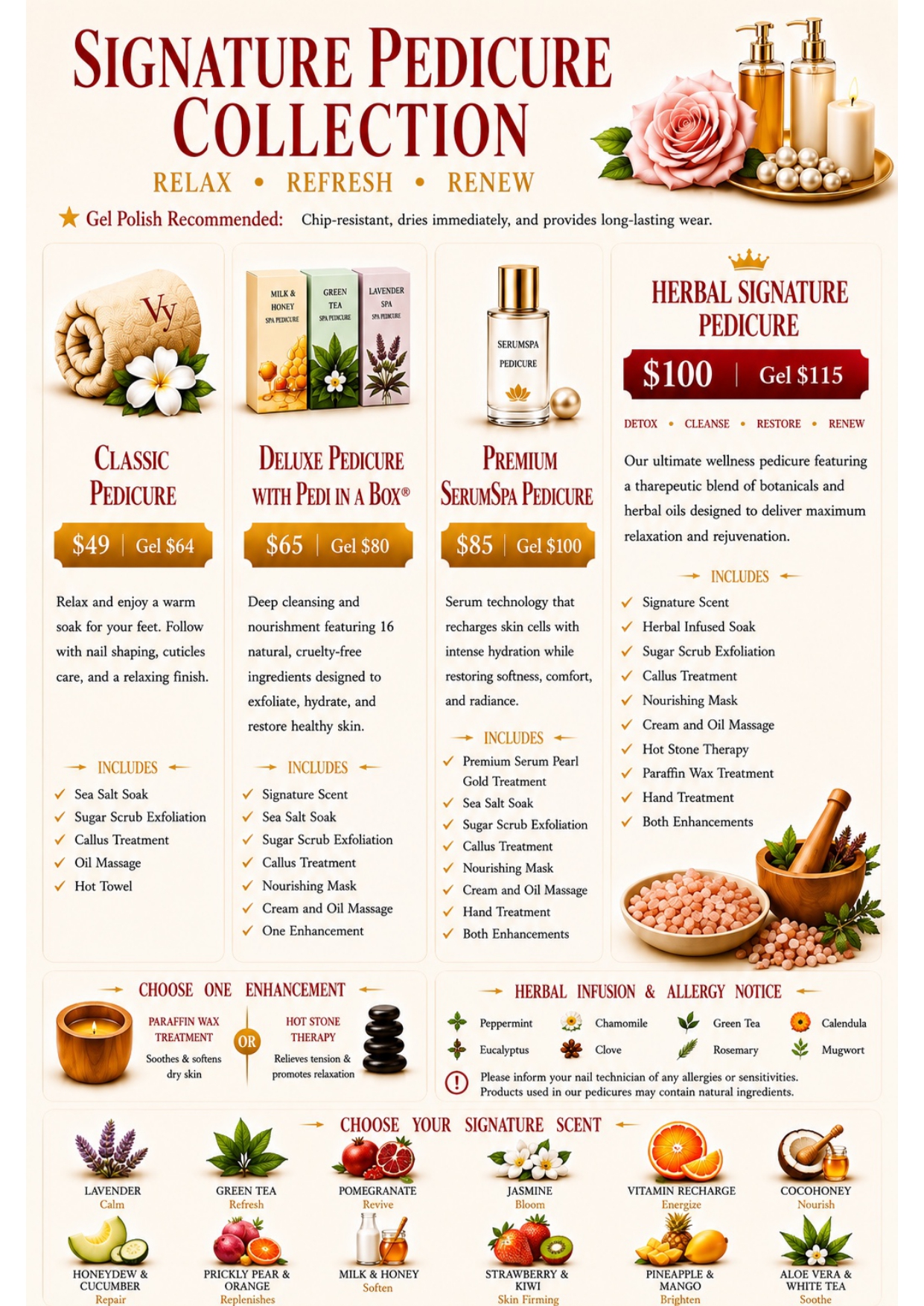 Vy Nails Menu Page 2