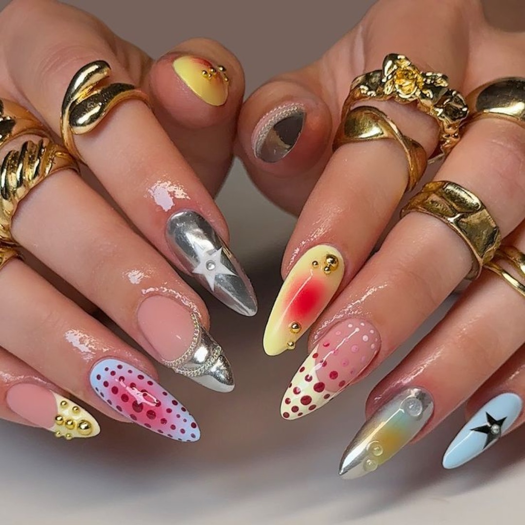 Beautiful nail design at Vy Nails